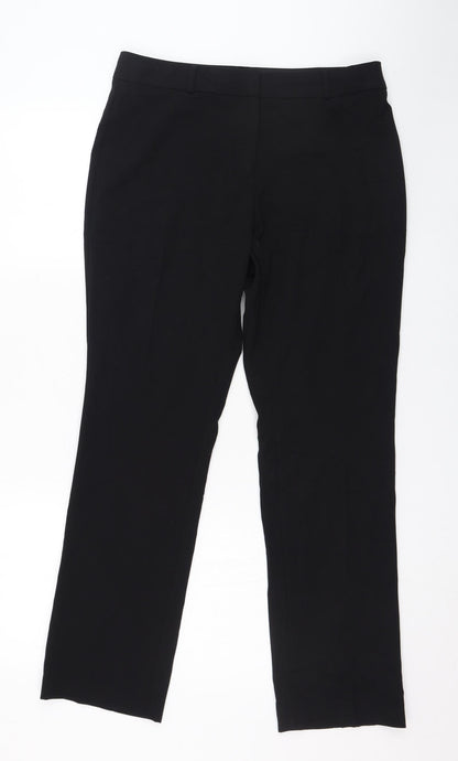 Womens UK Size 12 Marks and Spencer Regular Fit  Black Trousers