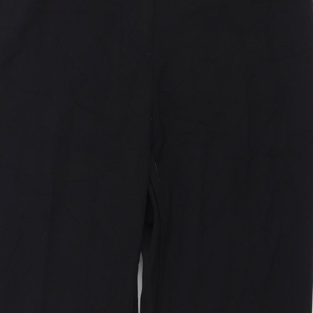 Womens UK Size 12 Marks and Spencer Regular Fit  Black Trousers