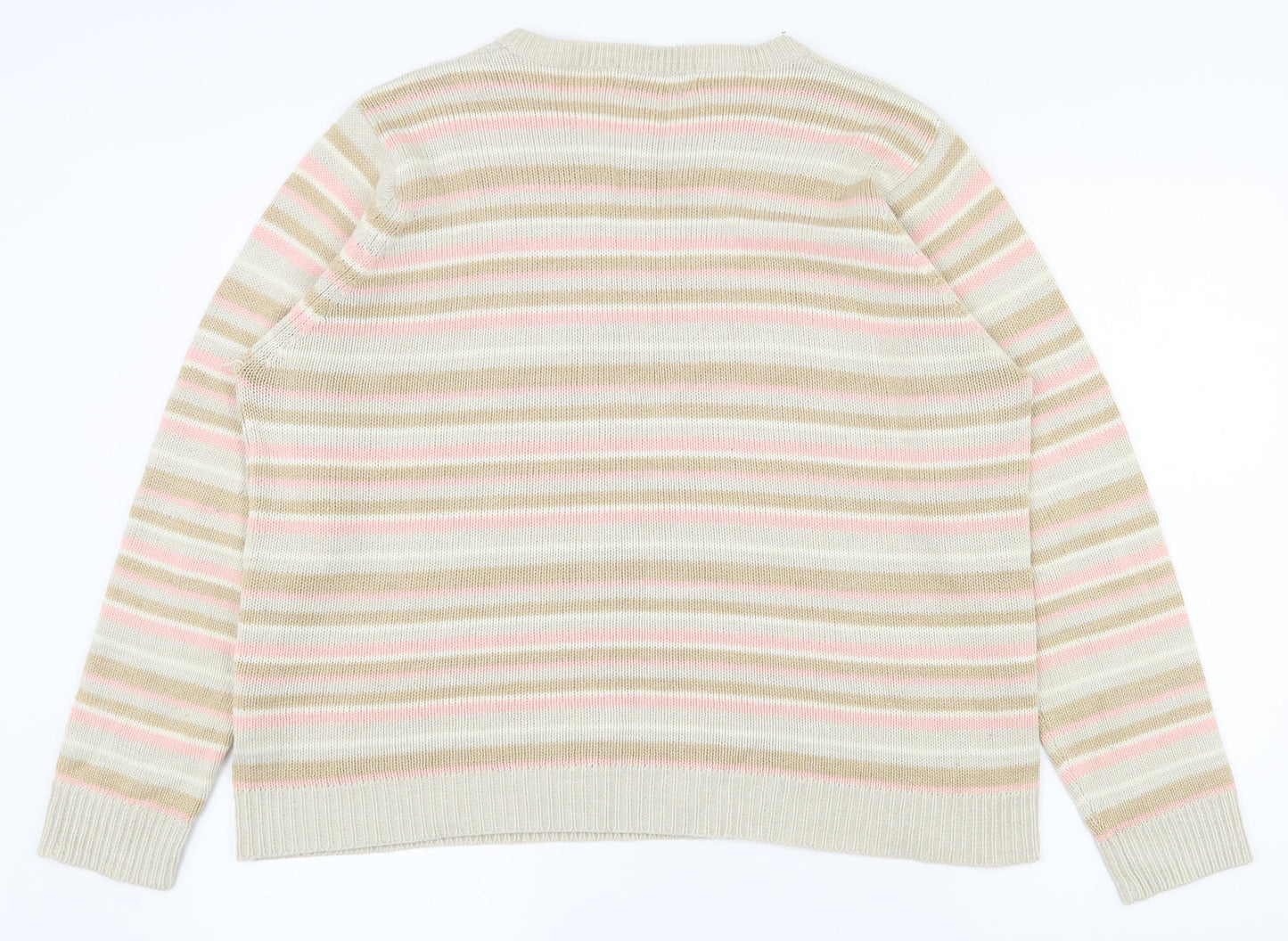 Womens UK Size 18 EWM Multicoloured Pullover Jumper