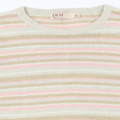 Womens UK Size 18 EWM Multicoloured Pullover Jumper