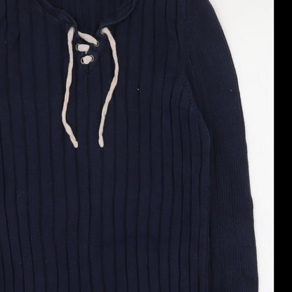 Womens UK Size M River Island Blue Pullover Jumper