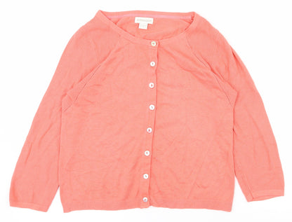 Womens UK Size 12 Monsoon Pink Cardigan Jumper