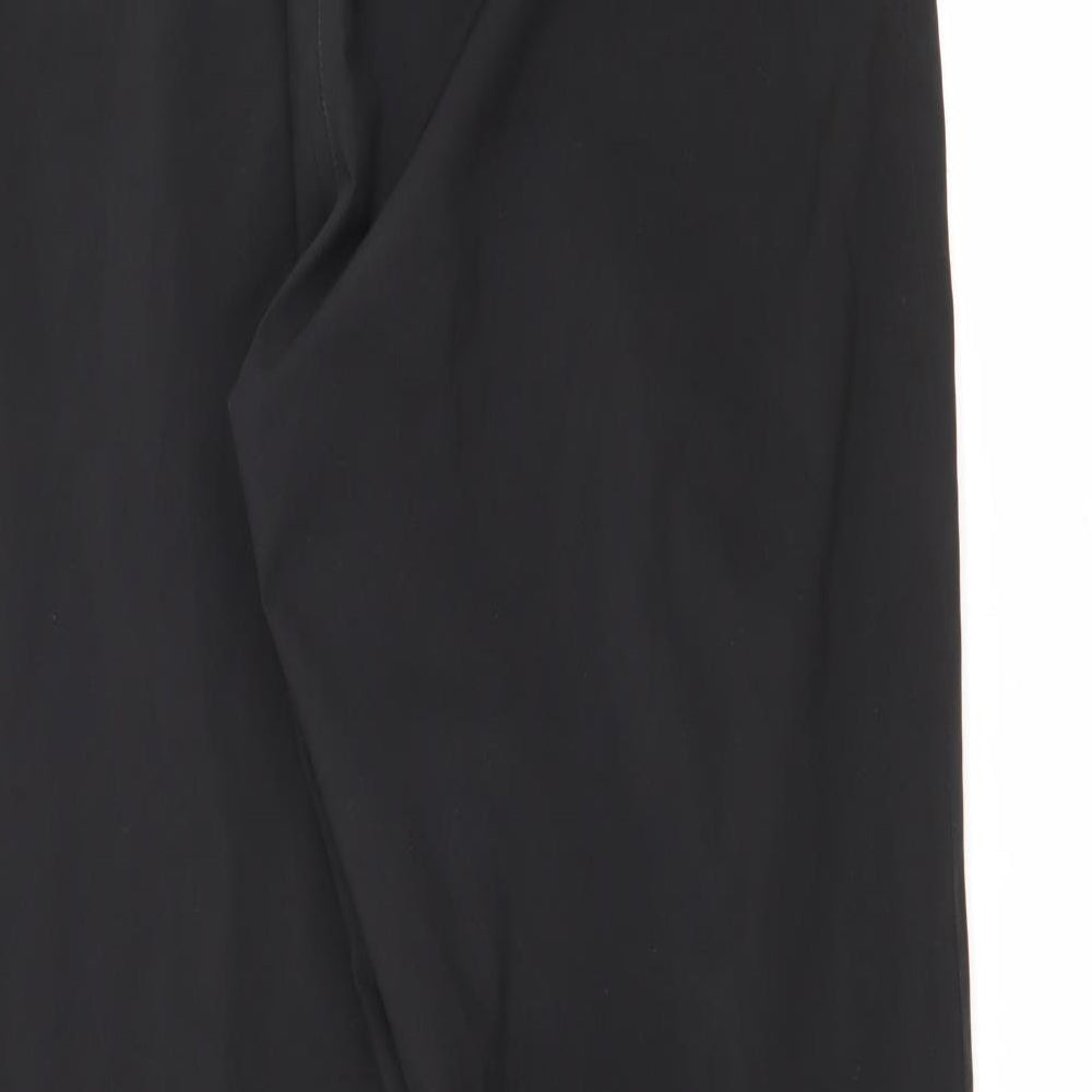 Proquip Mens Black  Polyester Trousers  Size 16 L29 in Regular Snap