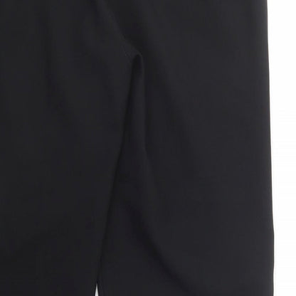 Womens UK Size 16 Peacocks Regular Fit Dress Pants Black Trousers