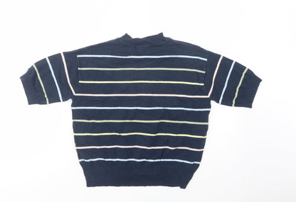 Womens UK Size S Marks and Spencer Blue Pullover Jumper