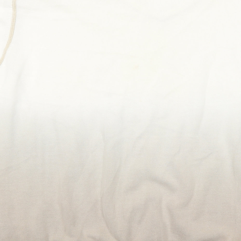 Burton Mens Beige V-Neck  Cotton Pullover Jumper Size L