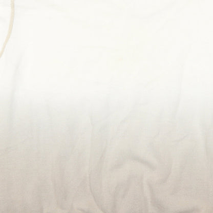 Burton Mens Beige V-Neck  Cotton Pullover Jumper Size L