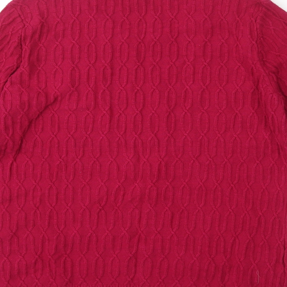 Womens UK Size M CC Pink Pullover Jumper