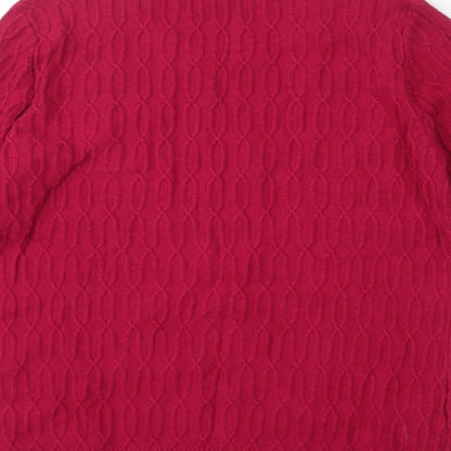 Womens UK Size M CC Pink Pullover Jumper