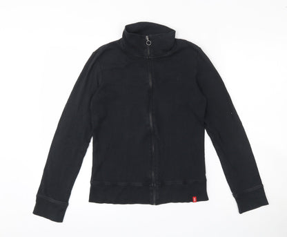EDC Womens Black  100% Cotton Full Zip Sweatshirt Size L  Zip