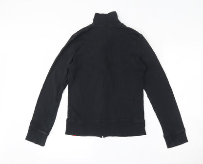 EDC Womens Black  100% Cotton Full Zip Sweatshirt Size L  Zip