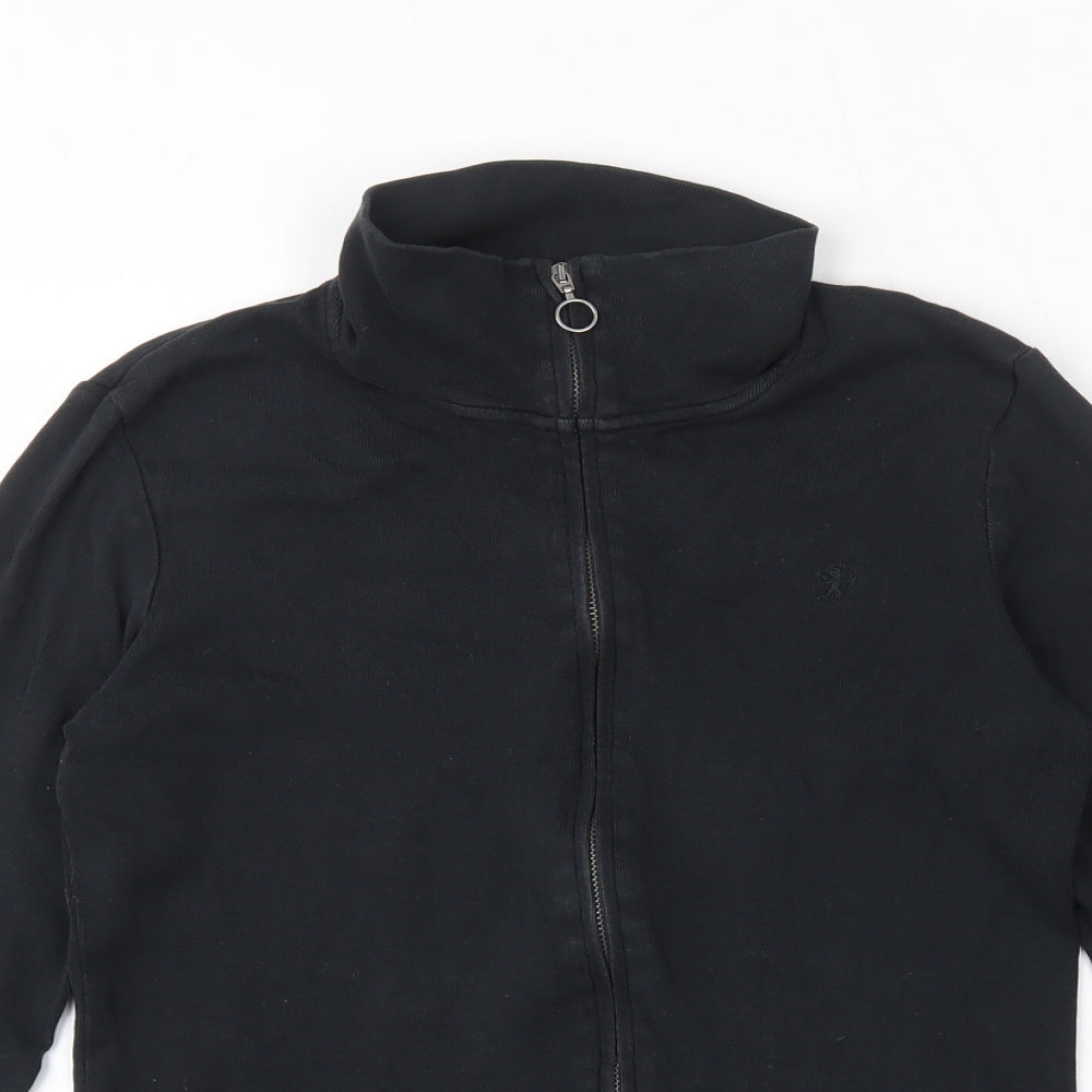EDC Womens Black  100% Cotton Full Zip Sweatshirt Size L  Zip