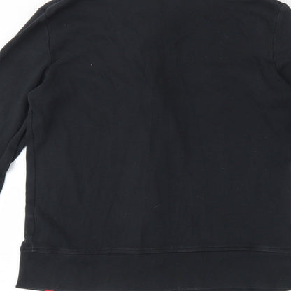 EDC Womens Black  100% Cotton Full Zip Sweatshirt Size L  Zip