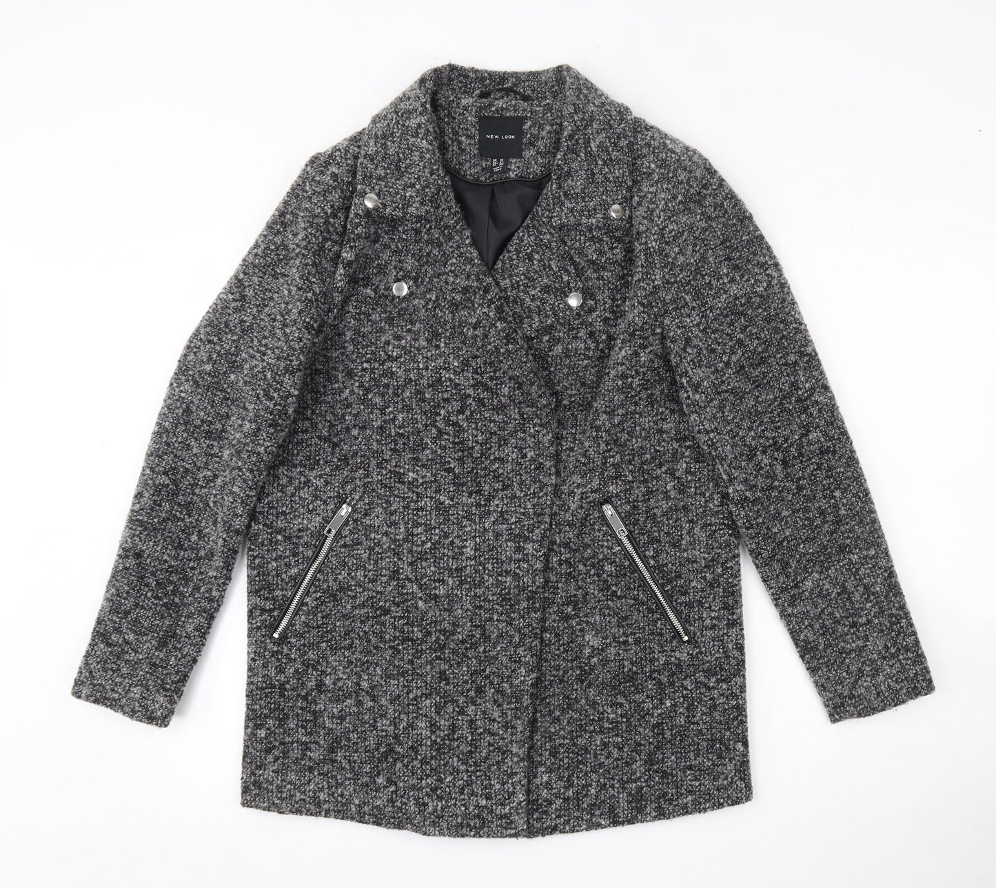 Womens UK Size 10 New Look Grey Jacket