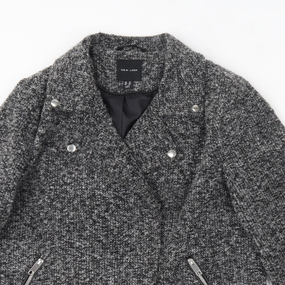 Womens UK Size 10 New Look Grey Jacket