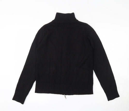Womens UK Size 12 Lakeland Black Full Zip Jumper