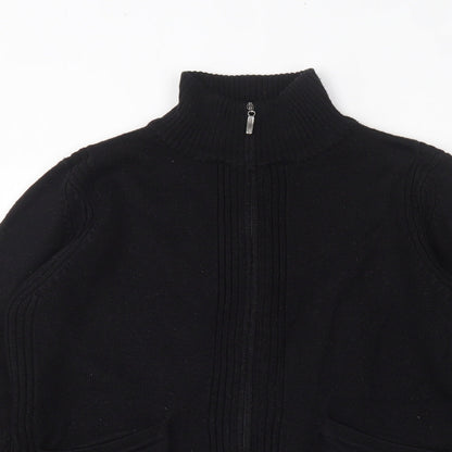 Womens UK Size 12 Lakeland Black Full Zip Jumper