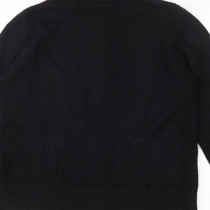 Womens UK Size 12 Lakeland Black Full Zip Jumper