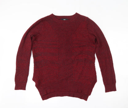 Mossimo Womens Red Round Neck  Acrylic Pullover Jumper Size S