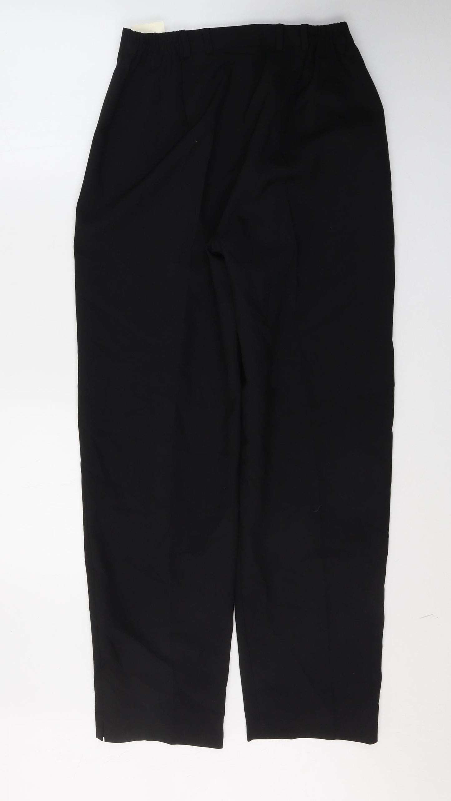 Mango Womens Blue  Polyester Cropped Trousers Size 10 L26 in Regular Button