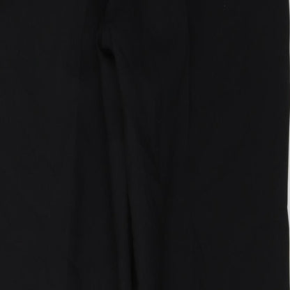 Mango Womens Blue  Polyester Cropped Trousers Size 10 L26 in Regular Button