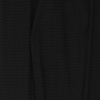 F&F Womens Black Polka Dot Polyester Trousers  Size 10 L31 in Regular Zip