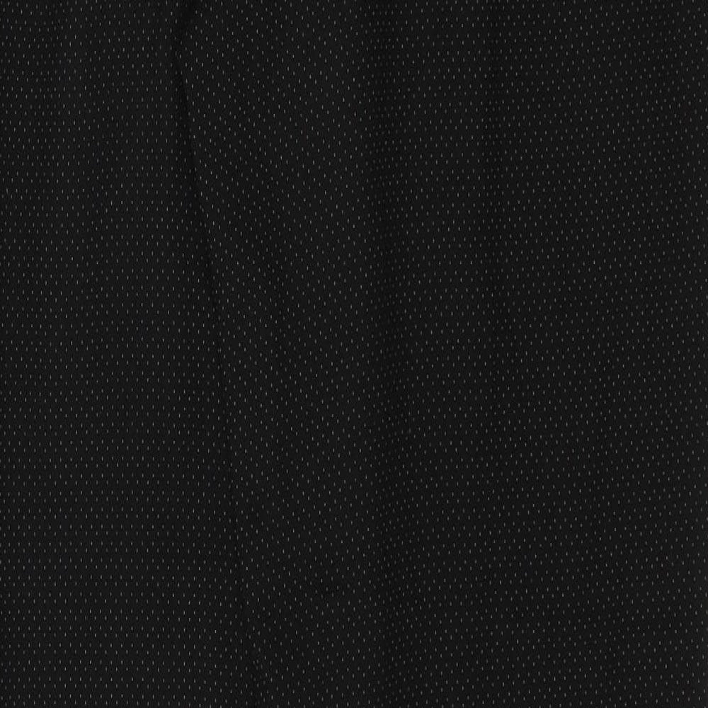 F&F Womens Black Polka Dot Polyester Trousers  Size 10 L31 in Regular Zip