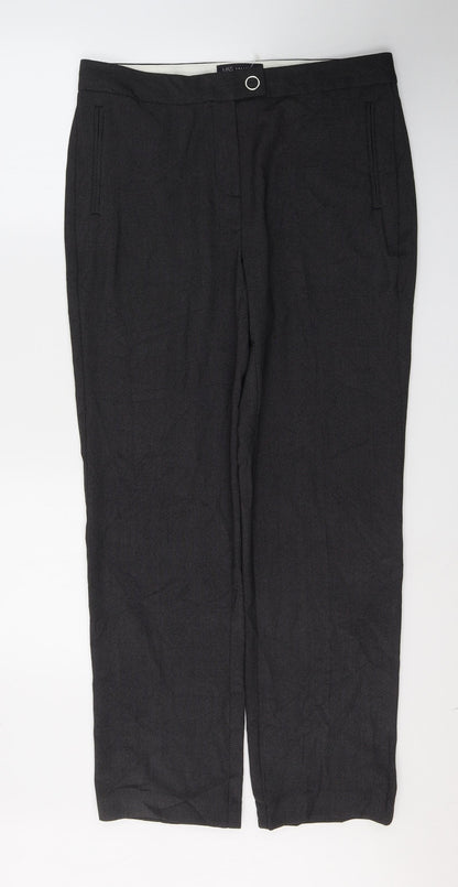 Womens UK Size 12 Marks and Spencer Regular Fit  Grey Trousers