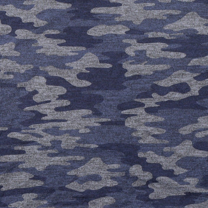 New Look Girls Blue Camouflage Polyester Basic Casual Size 14-15 Years Round Neck Pullover - Brooklyn 1997
