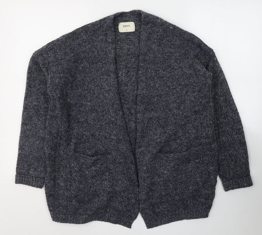 Womens UK Size S Papaya Blue Cardigan Jumper