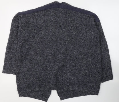 Womens UK Size S Papaya Blue Cardigan Jumper