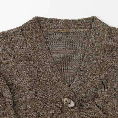 Womens UK Size 14 Evie Brown Cardigan Jumper