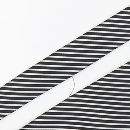 River Island  Mens Multicoloured Striped Polyester Pointed Tie One Size