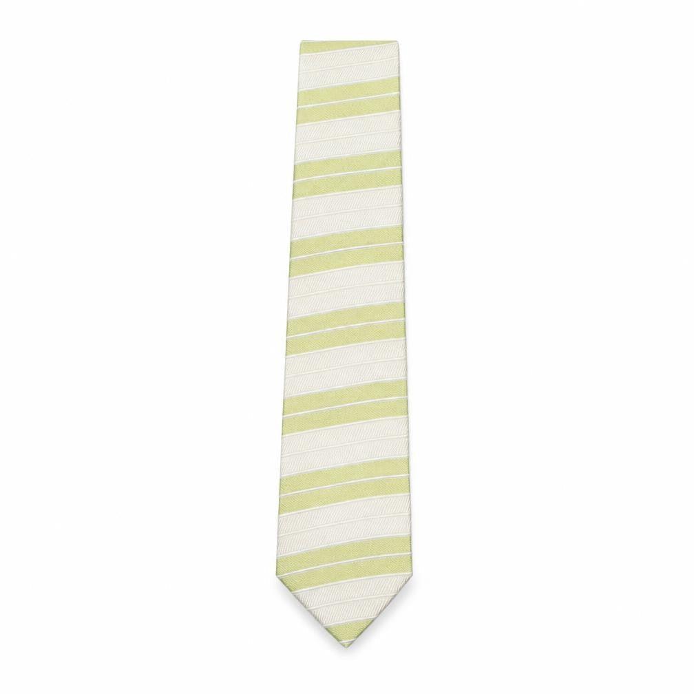Front view of Lorenzo Cana men’s multicoloured striped silk pointed tie one size