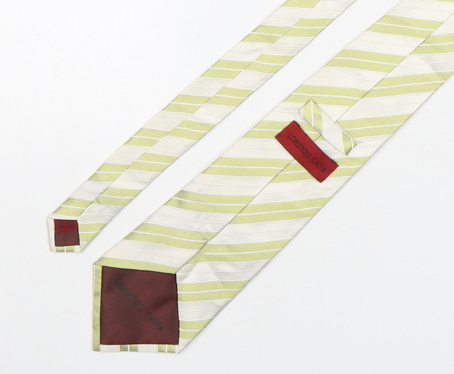 Lorenzo Cana  Mens Multicoloured Striped Silk Pointed Tie One Size