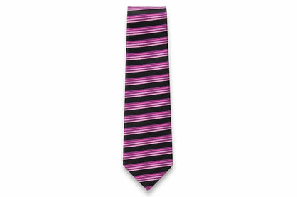 Mens Michelsons Multicoloured Striped  Pointed Tie