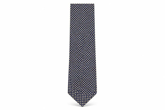 Front view of Marks & Spencer men’s multicoloured geometric silk pointed tie one size