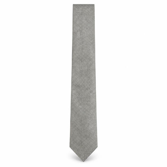 Front view of BHS men’s multicoloured geometric polyester pointed tie one size