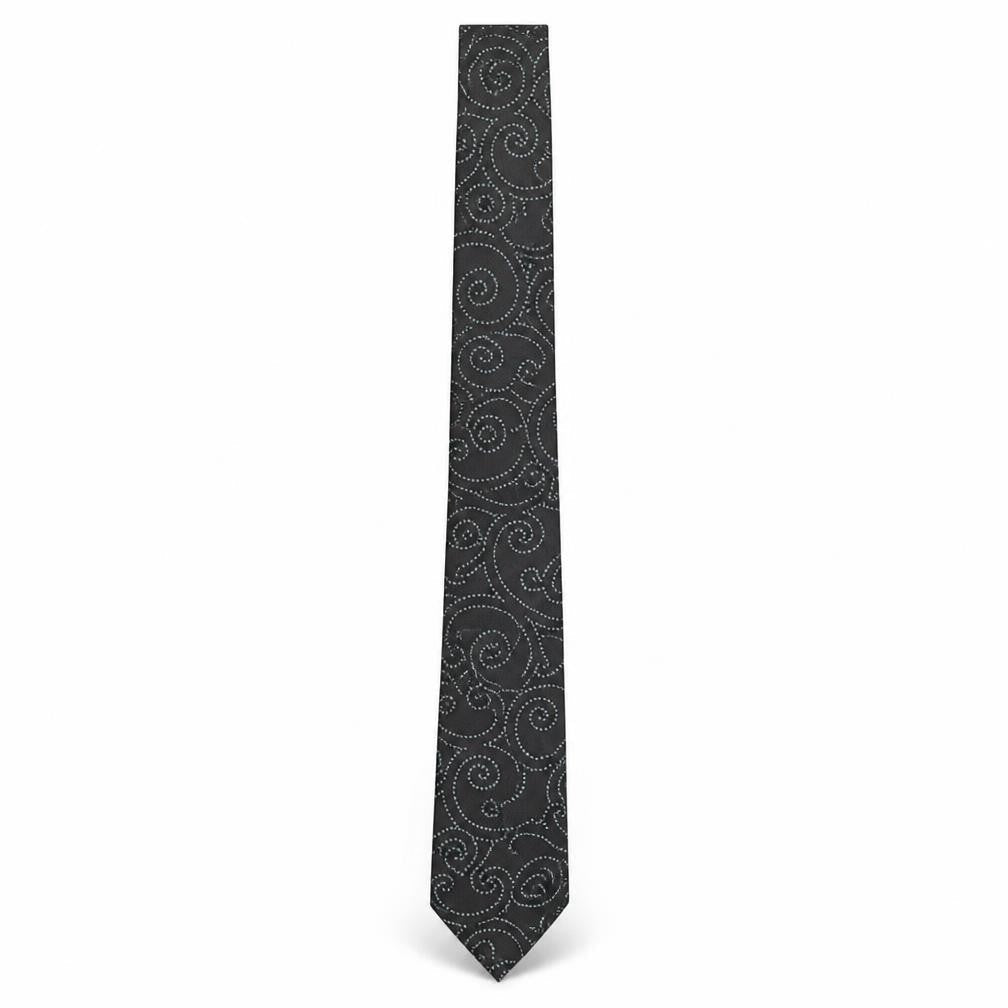 Front view of Teddy Folkes men’s multicoloured paisley silk pointed tie one size
