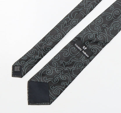 Teddy Folkes  Mens Multicoloured Paisley Silk Pointed Tie One Size