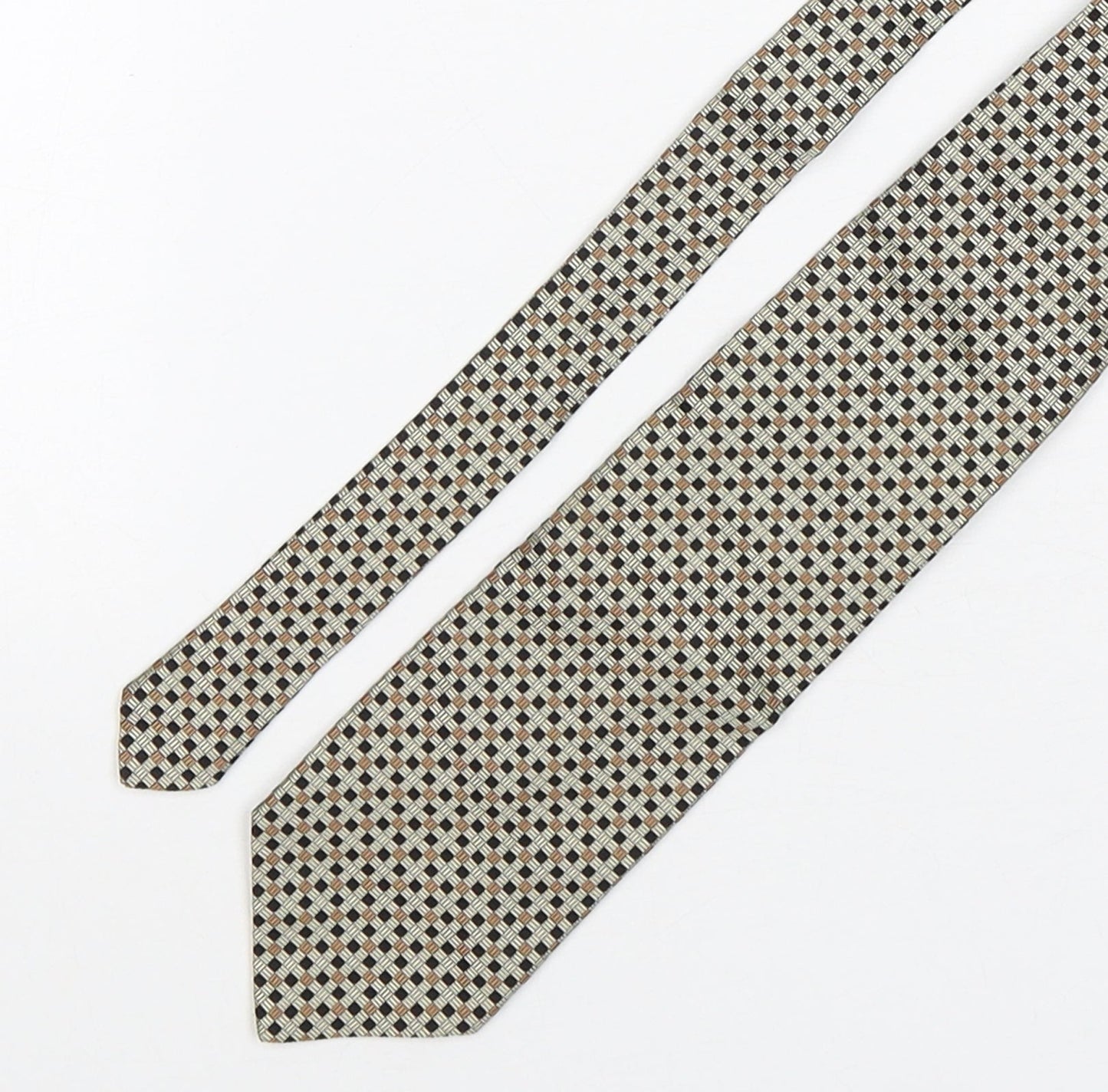 Alexander Julian  Mens Multicoloured Plaids & Checks Silk Pointed Tie One Size