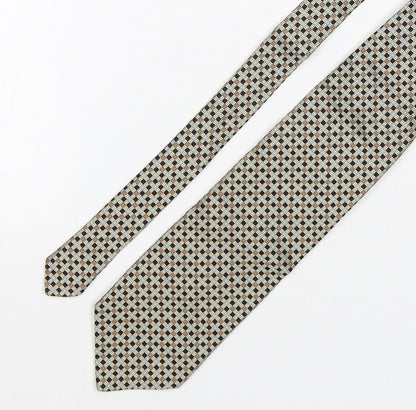 Alexander Julian  Mens Multicoloured Plaids & Checks Silk Pointed Tie One Size