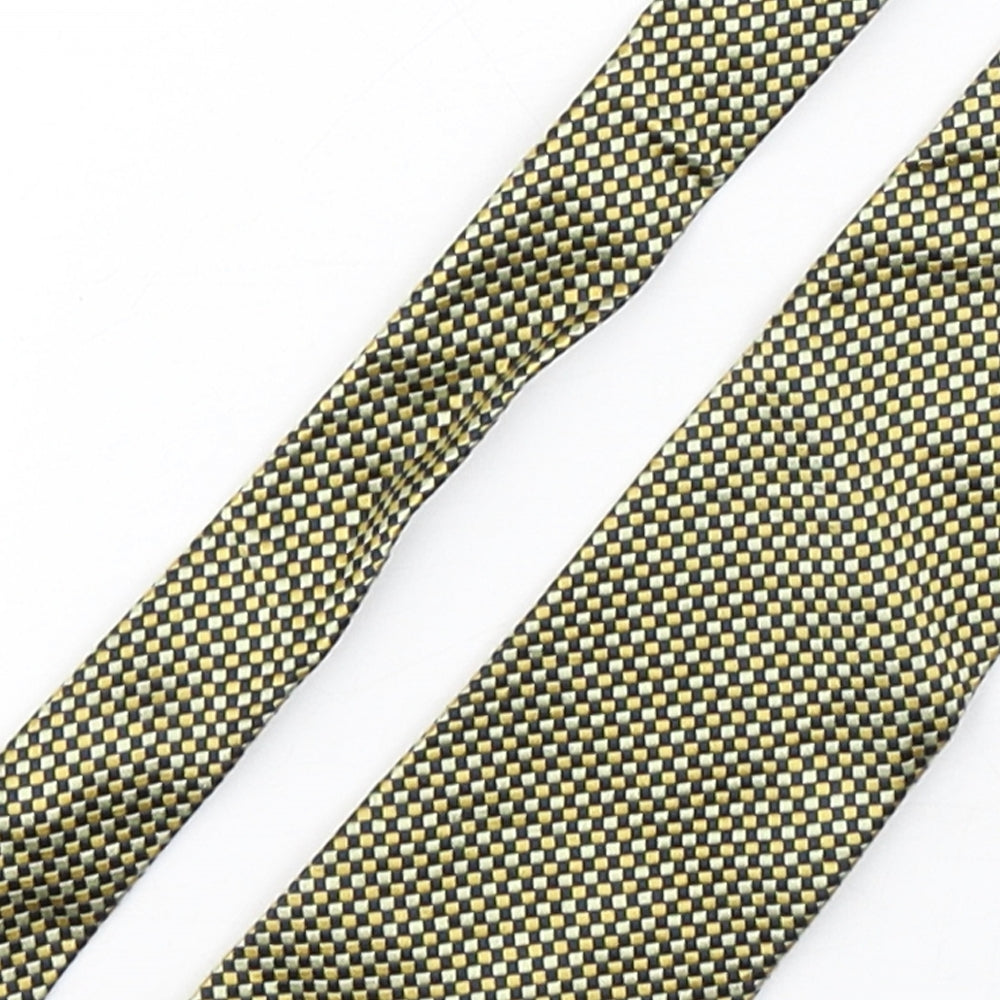 ShirtMaker  Mens Multicoloured Plaids & Checks Silk Pointed Tie One Size