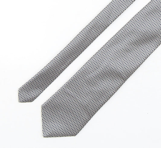 Marks and Spencer Mens Multicoloured Geometric Silk Pointed Tie One Size