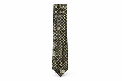 Front view of Charles Rose men’s multicoloured geometric silk pointed tie one size
