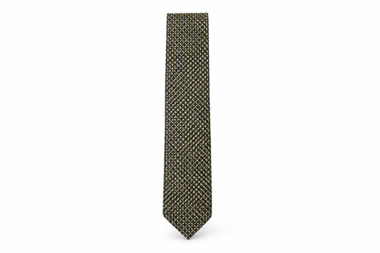 Front view of Charles Rose men’s multicoloured geometric silk pointed tie one size