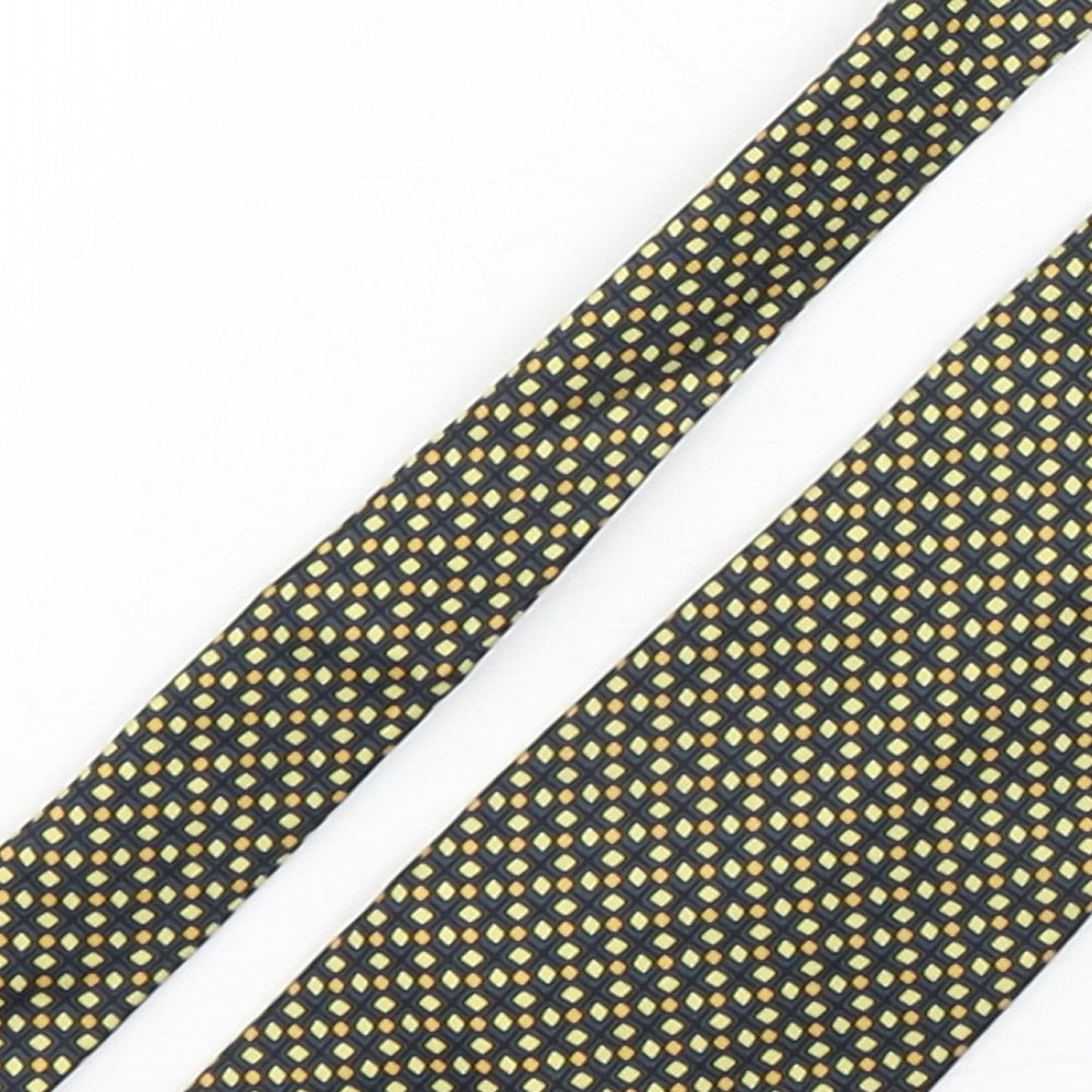 Charles Rose Mens Multicoloured Geometric Silk Pointed Tie One Size
