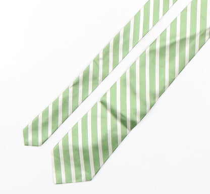 Merona  Mens Multicoloured Striped Silk Pointed Tie One Size