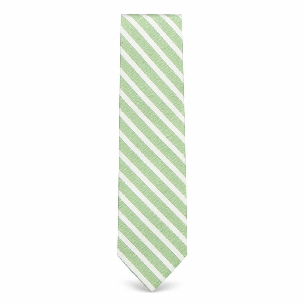 Front view of Merona men’s multicoloured striped silk pointed tie one size