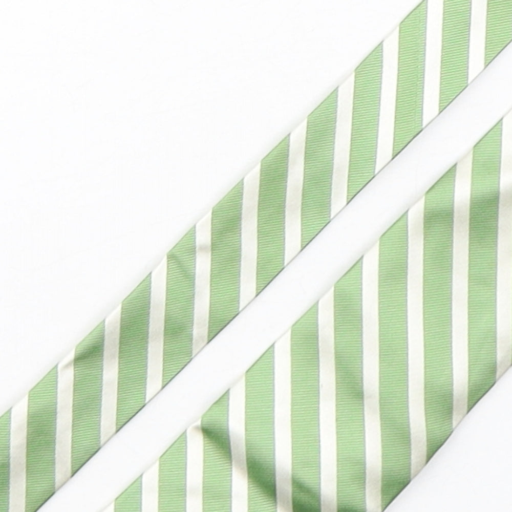 Merona  Mens Multicoloured Striped Silk Pointed Tie One Size